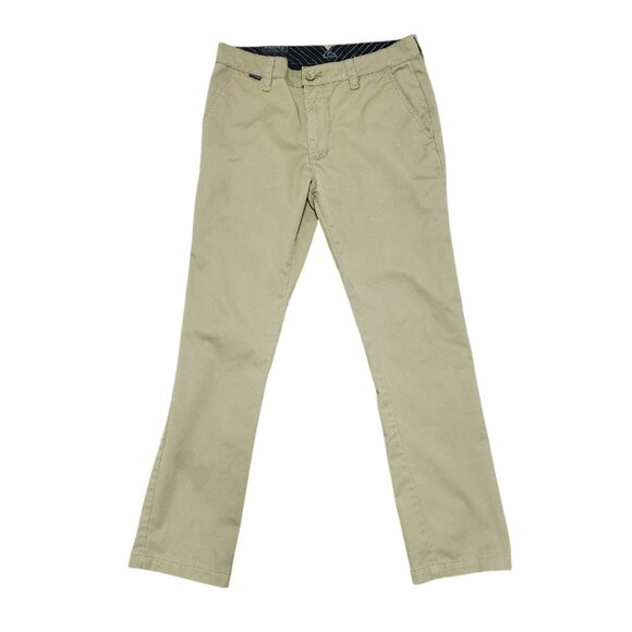 Quicksilver Chino Pants Men's 31 Brown Straight Fit Slim Leg Cotton - Picture 12 of 16